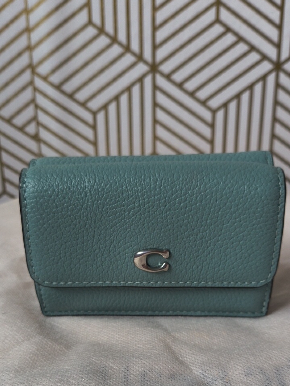 Coach Green Leather Wallet E